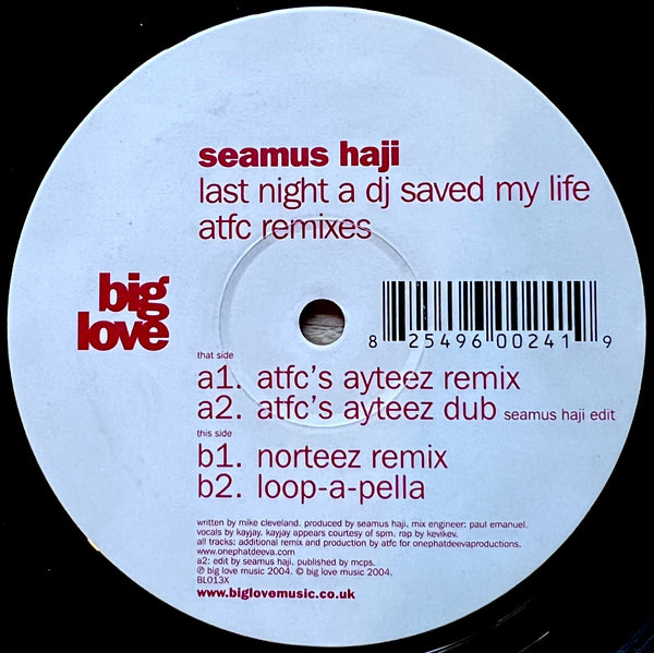 Seamus Haji – Last Night A DJ Saved My Life (ATFC Remixes)