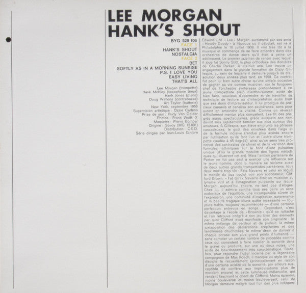 Lee Morgan – Hank's Shout