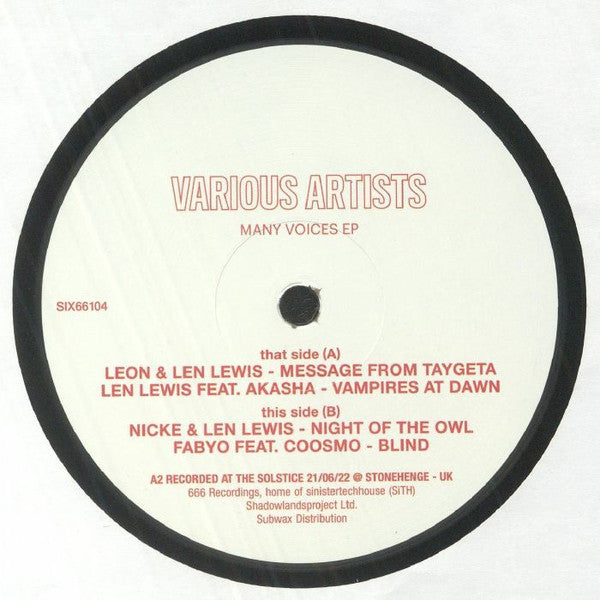 Leon, Len Lewis, Nicke, Fabyo – Many Voices EP