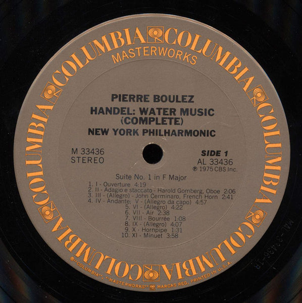 Handel - Pierre Boulez, New York Philharmonic – Pierre Boulez- Handel: Water Music