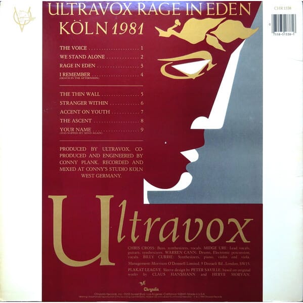 Ultravox – Rage In Eden