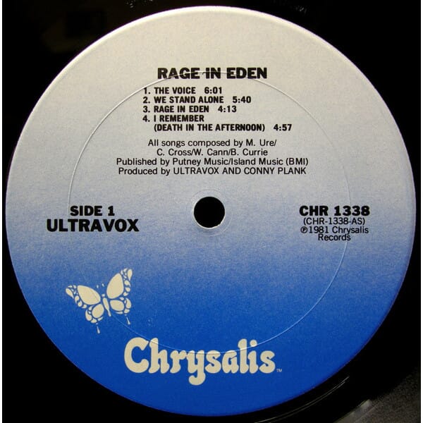 Ultravox – Rage In Eden