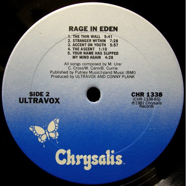 Ultravox – Rage In Eden