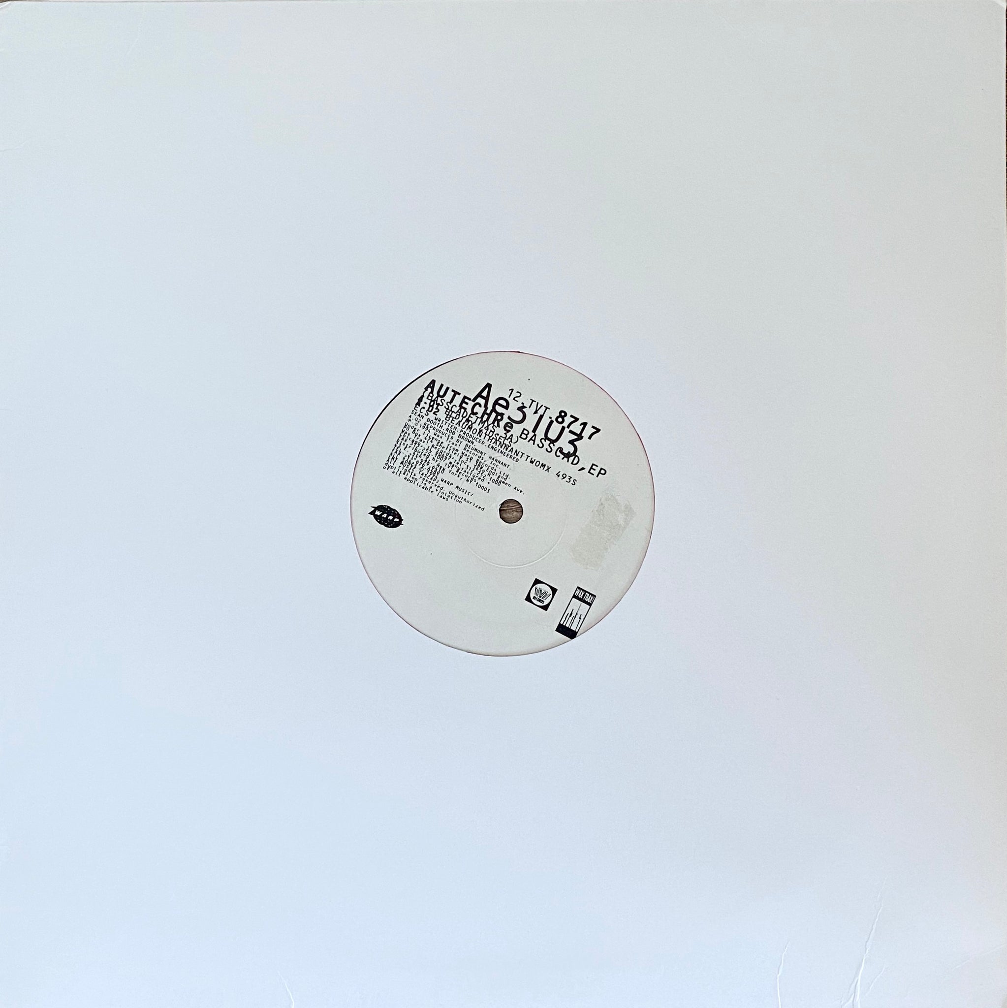 Autechre ‎– Basscad EP (Basscadetmxs.3A)