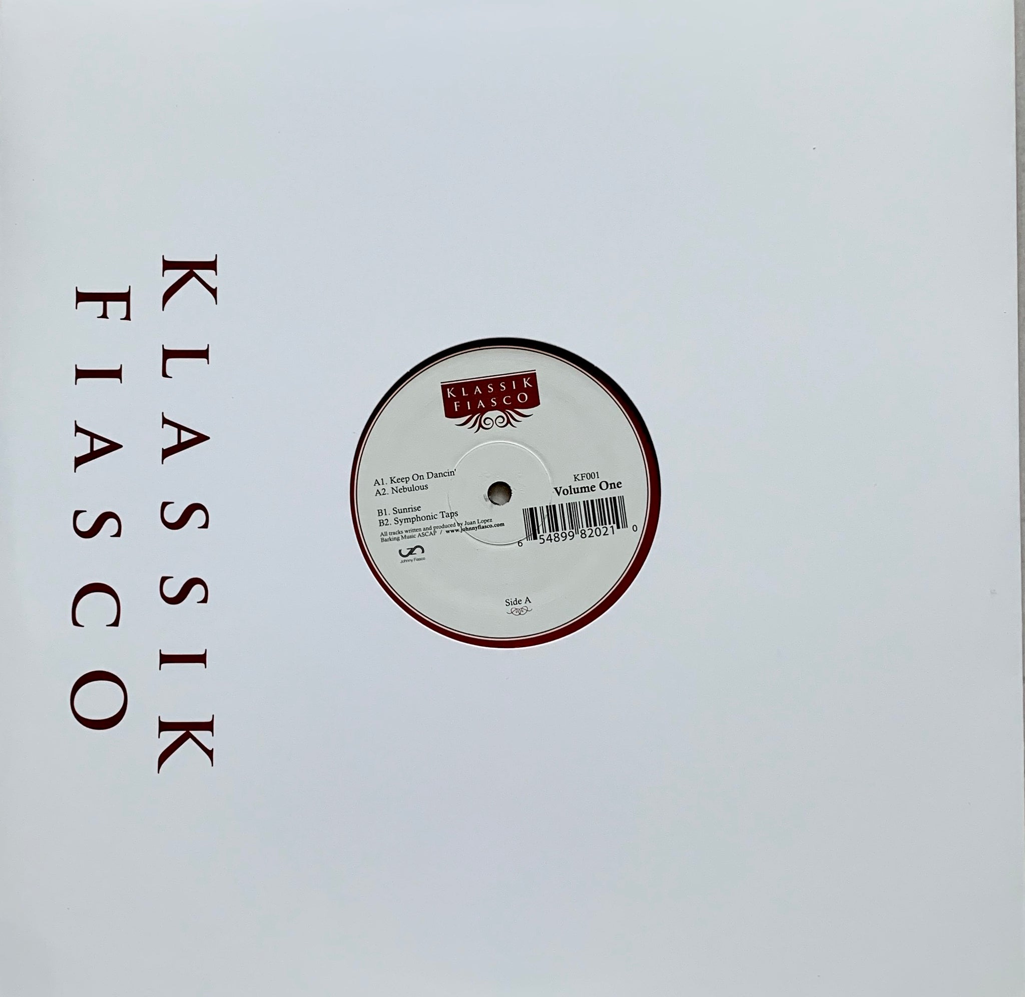 Johnny Fiasco ‎– Klassik Fiasco Volume One