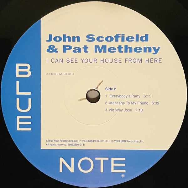 John Scofield & Pat Metheny ‎– I Can See Your House From Here