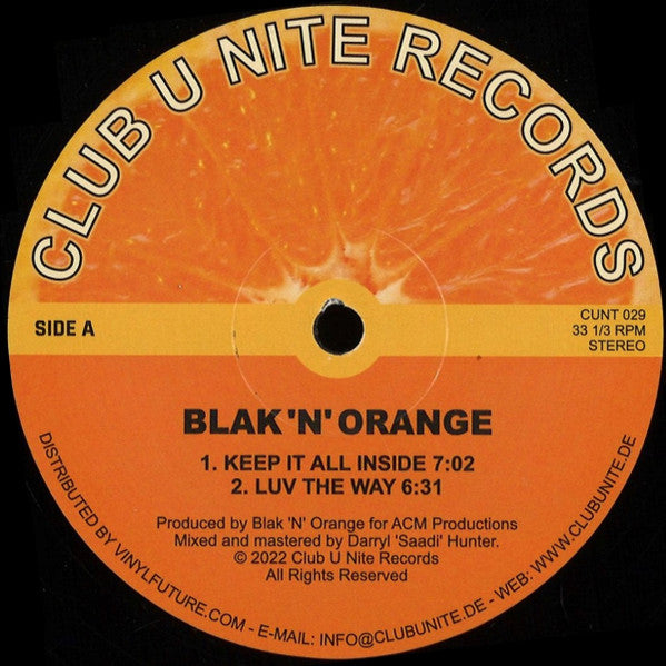 Blak 'N' Orange – Keep It All Inside