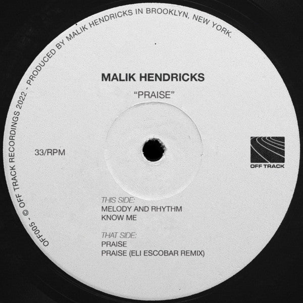 Malik Hendricks – Praise EP